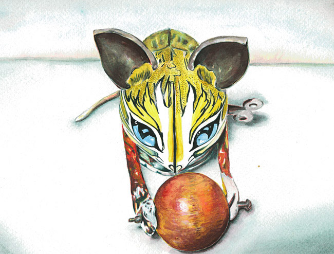 Cat Red Ball