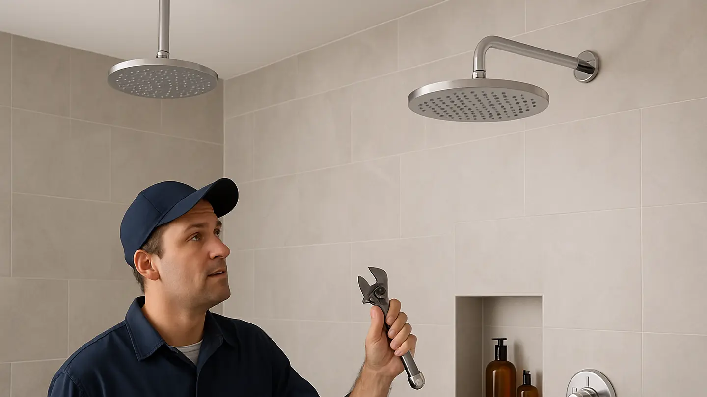 Ceiling Mounted vs Wall Mounted Rain Shower Heads: A Practical Buying Guide