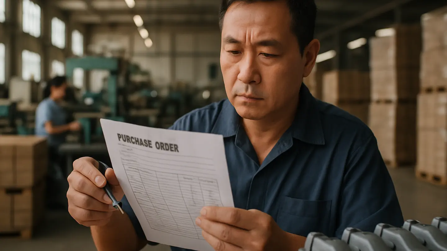 China Purchase Order Terms to Lock Before Production