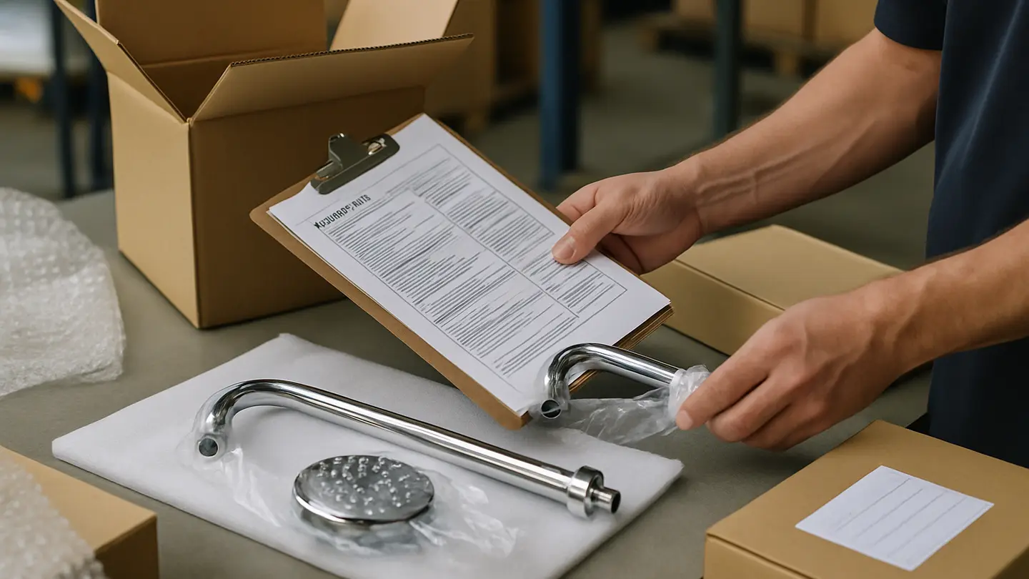 product inspection guide in a realistic packaging and compliance setting