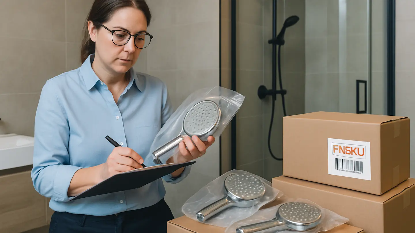 Shower Manufacturer shown in a realistic professional bathroom or product-review setting