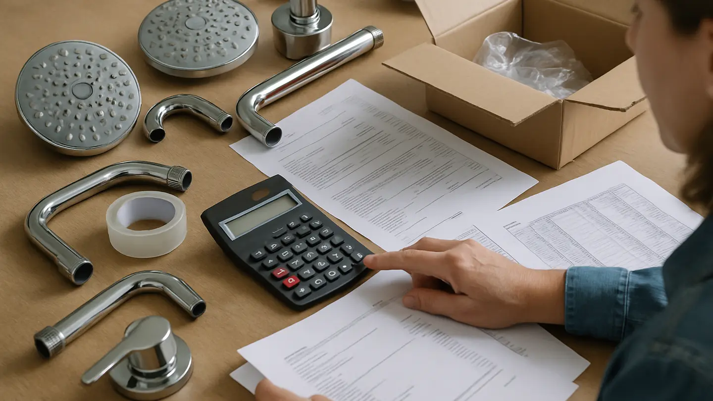 shower manufacturer sourcing in a realistic cost analysis setting